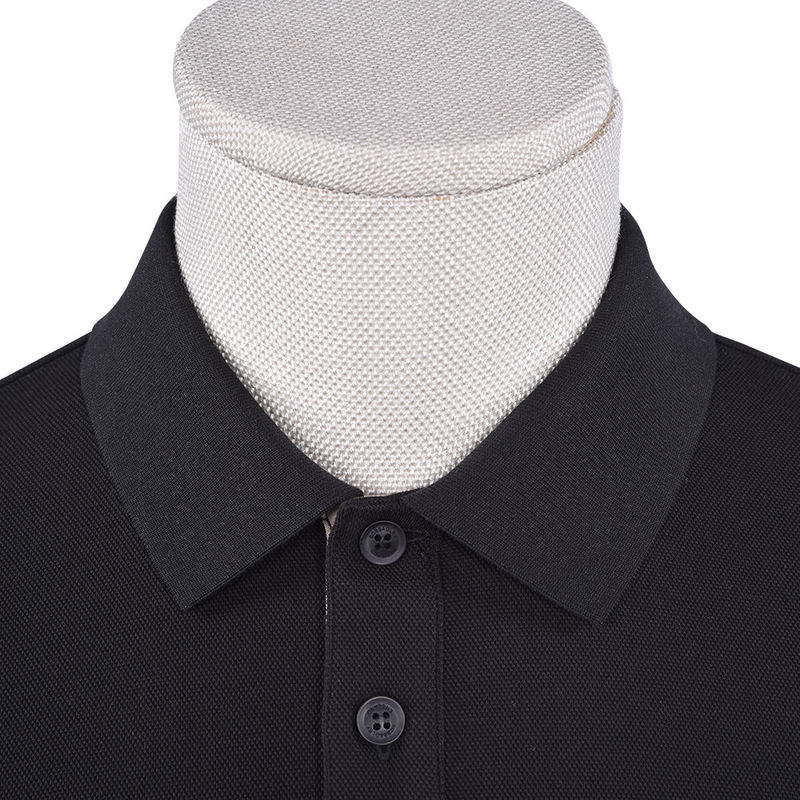 পুরুষদের দীর্ঘ আঙ্গুলের পোলো শার্ট কাস্টমাইজড লোগো সহ ত্বকের জন্য বন্ধুত্বপূর্ণ কটন স্প্যানডেক্স মিশ্রণ