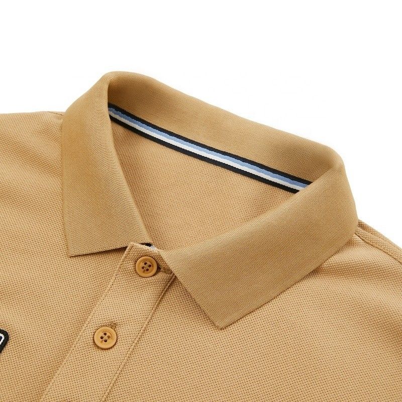 পুরুষদের পোশাক প্রসারিত লোগো এবং ডাবল-সাইড প্রিন্ট সহ নৈমিত্তিক স্টাইলের পোলো শার্ট