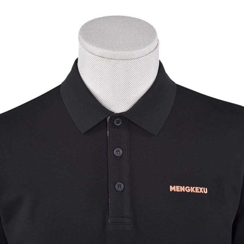 দ্রুত শুকানোর শ্বাস প্রশ্বাসের পোলো টি-শার্ট পুরুষদের জন্য তুলা কাস্টমাইজড ডিজাইন নিয়মিত দৈর্ঘ্য