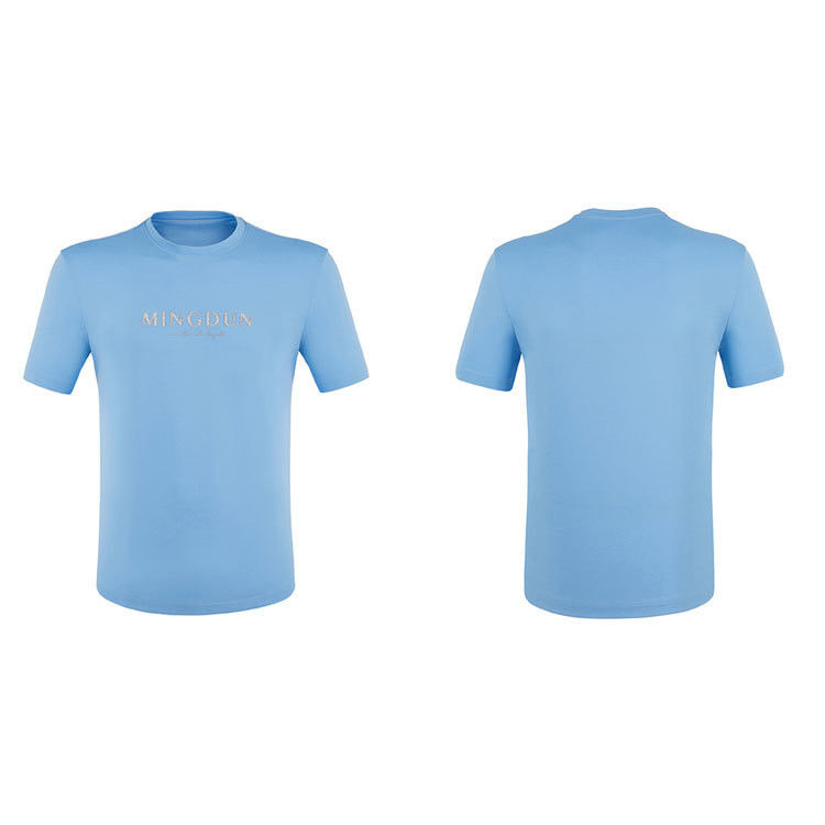 হেভিওয়েজ ৩০০ গ্রাম ও কাস্টম লোগো ডিজাইনের সাথে পুরুষদের ১০০% কটন শর্ট স্লিভ টি-শার্ট