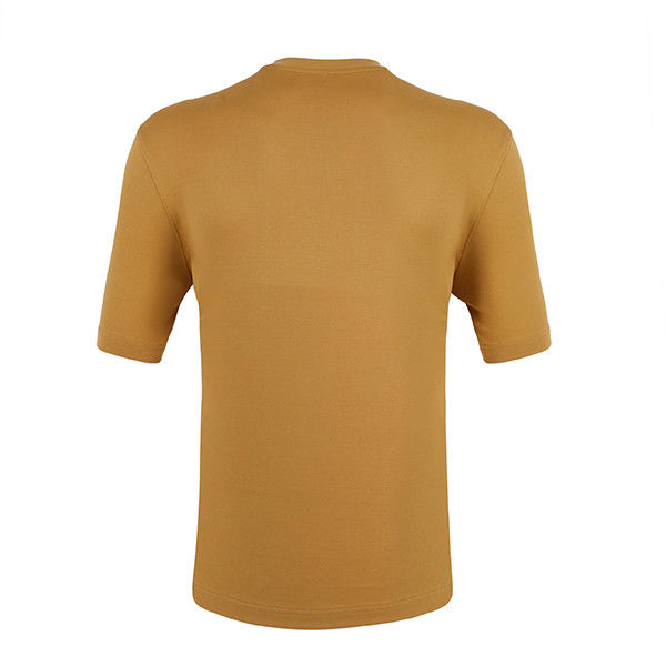 কাস্টমাইজড লোগো সাদা কমলা টি-শার্ট পুরুষের জন্য সিজুল স্টাইল ওভার-সাইজ সিম্পল ডিজাইনের সাথে