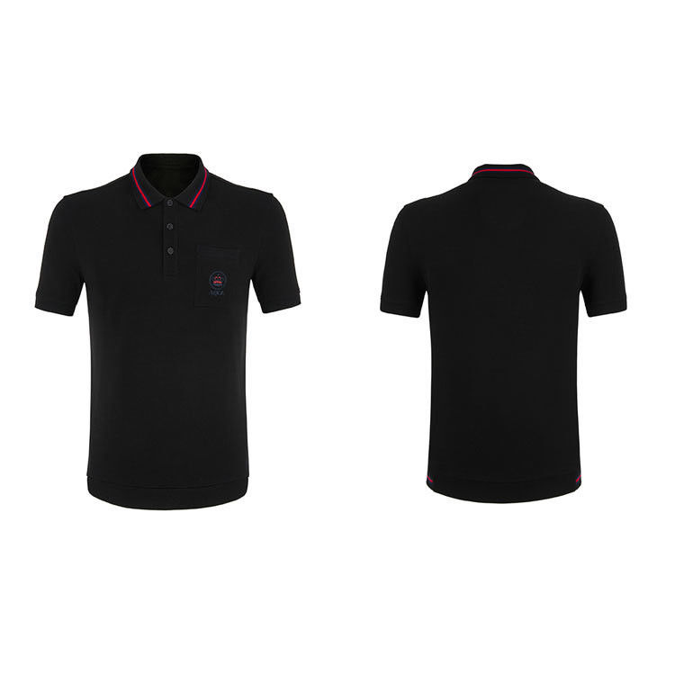 গ্রীষ্মকালীন ভাল বোধ করুন পোলো টি-শার্ট ব্রোডারি লোগো এবং টার্নডাউন কলার 2024 নতুনতম