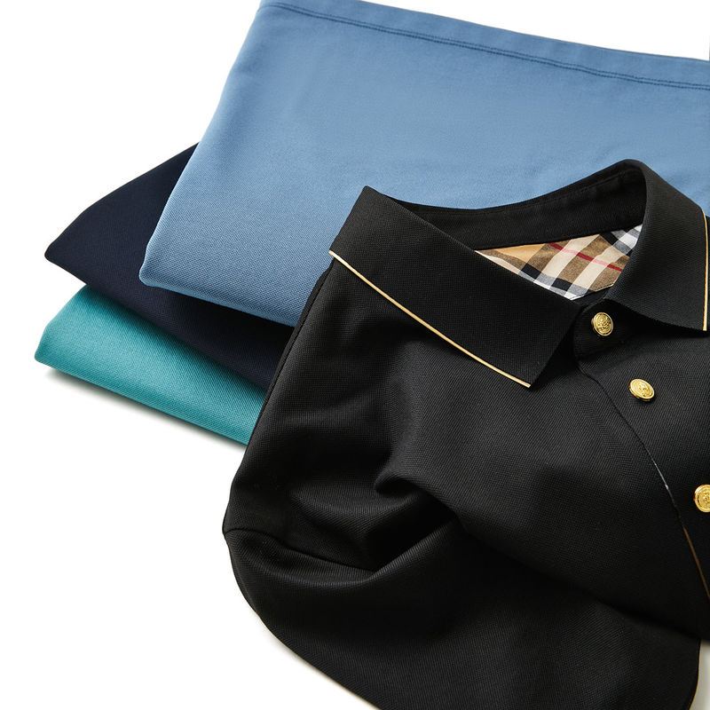 কাস্টম লোগো ব্রোডারি শর্ট স্লিভ পোলো টি-শার্ট পুরুষদের জন্য নরম তুলা ফ্যাব্রিক 170-210 গ্রাম