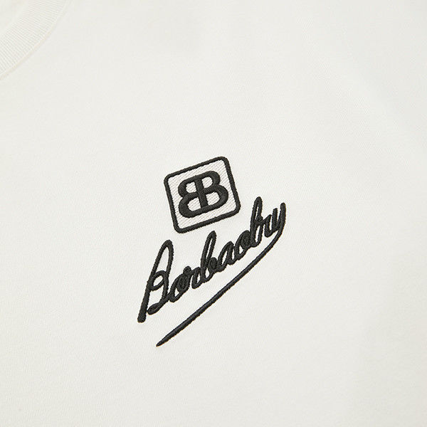 পুরুষদের জন্য ওভার সাইজ টি-শার্ট ভারী ওজন কাটন আরামদায়ক ব্রোডারি অফসেট মুদ্রণ