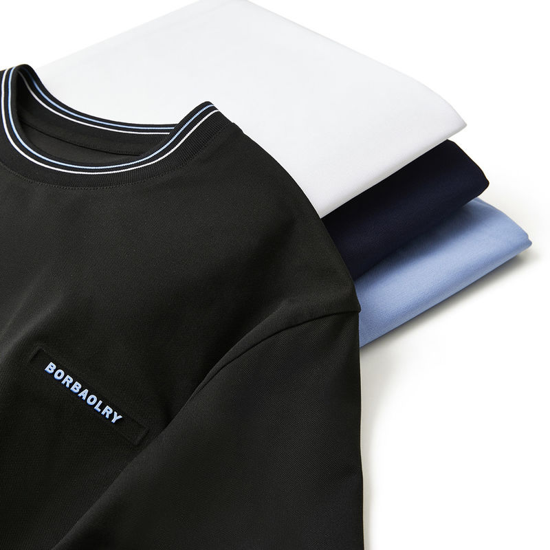 100% কাস্টম লোগো কাস্টম লোগো ওভারসাইজ পুরুষদের টি-শার্ট সাদা এবং কালো রঙের