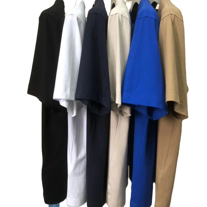 অ্যান্টি-রুট প্লেইন ওভারসিজ গোলাকার নেক টি শার্ট 100% কটন স্ট্যান্ডার্ড ফিট কাস্টমাইজড লোগো 64168Y7068