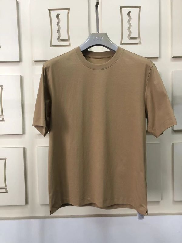 অ্যান্টি-রুট প্লেইন ওভারসিজ গোলাকার নেক টি শার্ট 100% কটন স্ট্যান্ডার্ড ফিট কাস্টমাইজড লোগো 64168Y7068