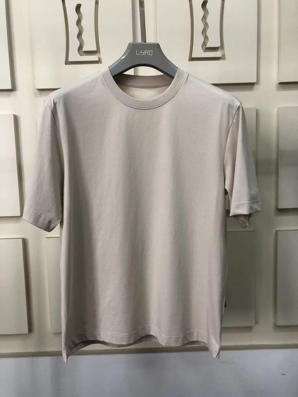 অ্যান্টি-রুট প্লেইন ওভারসিজ গোলাকার নেক টি শার্ট 100% কটন স্ট্যান্ডার্ড ফিট কাস্টমাইজড লোগো 64168Y7068