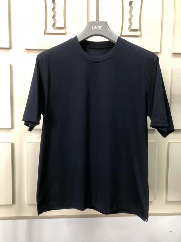 অ্যান্টি-রুট প্লেইন ওভারসিজ গোলাকার নেক টি শার্ট 100% কটন স্ট্যান্ডার্ড ফিট কাস্টমাইজড লোগো 64168Y7068