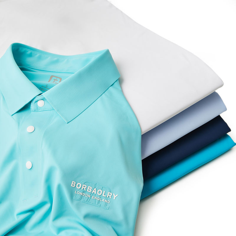 দৈনন্দিন জীবন পুরুষদের জন্য পোলো শার্ট 170-210 গ্রাম বোনা ফ্যাব্রিক কাস্টমাইজড সিউমলেস ডিজাইন