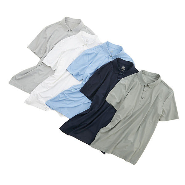 কাস্টম রঙ লোগো দ্রুত শুকনো এবং শ্বাস প্রশ্বাসের জাল নকশা সহ পুরুষদের প্লাস সাইজ পলো টি-শার্ট