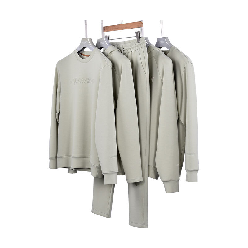 ২০২৪ নতুন ফিল গুড কাস্টম কালার লোগো ফ্যাশন হুডি গ্রে ওভারসাইজড হুডি হেভি ফর মেন সেট স্যুট