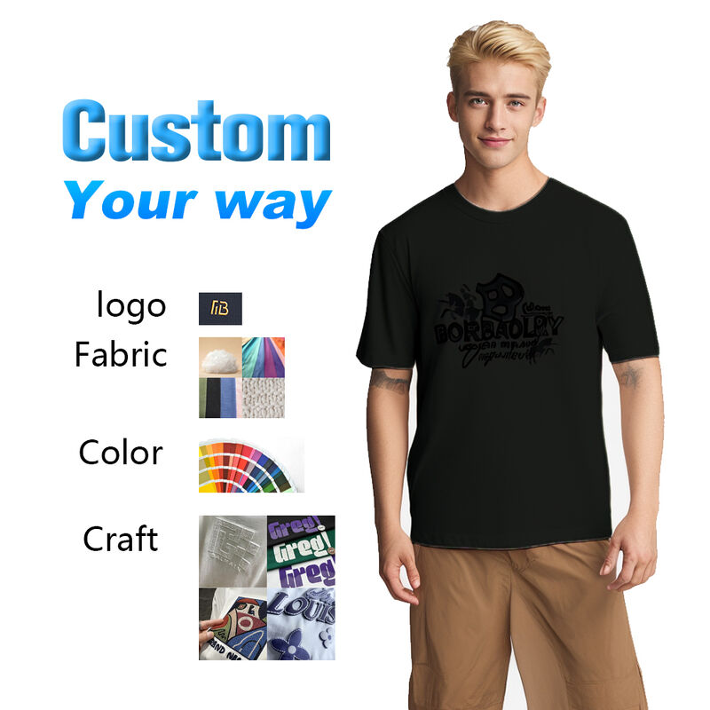 180g শার্ট স্টক গ্রীষ্মকালীন মুদ্রিত 100% কটন ফিট ক্লাসিক টিশার্ট প্লাস সাইজ পুরুষদের টি-শার্ট