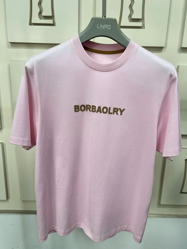 ডিটিজি প্রযুক্তি ব্যবহার করে কাস্টম লোগো মুদ্রিত পুরুষদের উচ্চ মানের নিয়মিত ফিট শর্ট স্লিভ টি-শার্ট