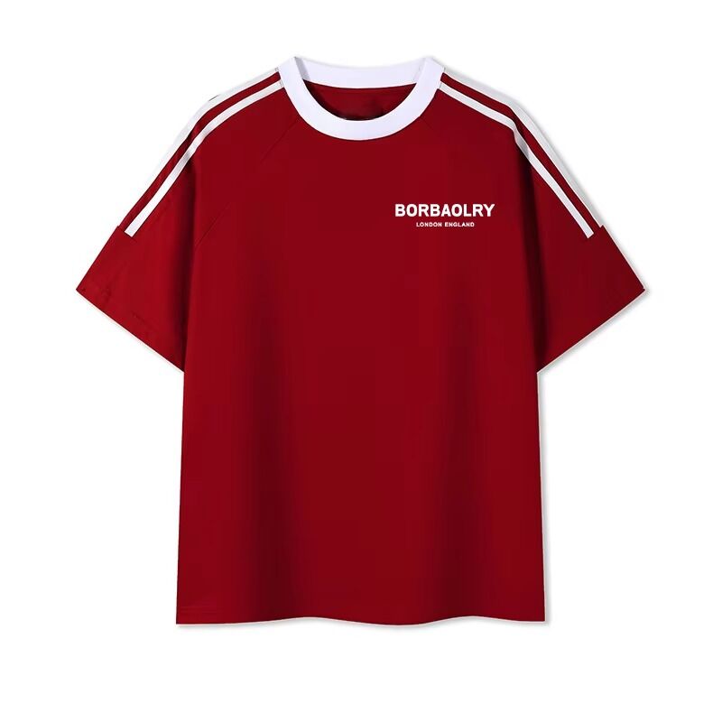 পুরুষদের ও-নেক নিয়মিত বোনা রঙিন তুলা টি-শার্ট আরামদায়ক পুরুষদের মিশ্রণ প্রিন্ট মিষ্টি শার্ট পুরুষদের জন্য