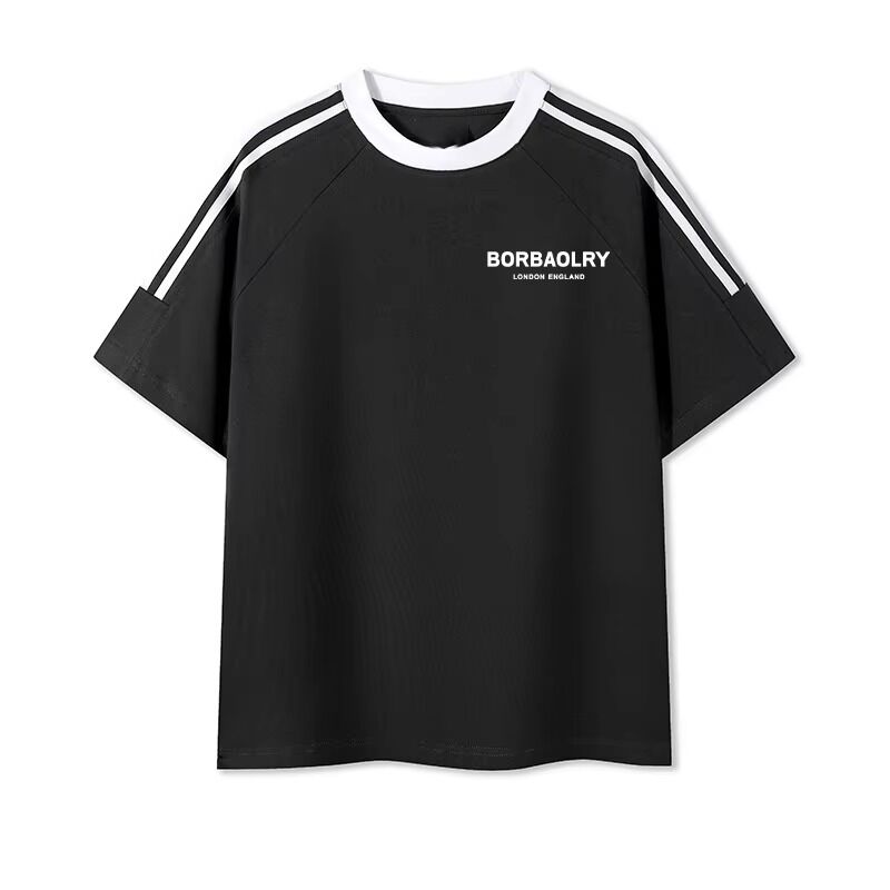 পুরুষদের ও-নেক নিয়মিত বোনা রঙিন তুলা টি-শার্ট আরামদায়ক পুরুষদের মিশ্রণ প্রিন্ট মিষ্টি শার্ট পুরুষদের জন্য