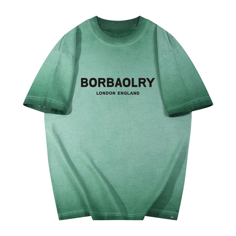 হট কাস্টম পুরুষদের টি-শার্ট ওয়াশ টু ডু ওল্ড স্টাইল বড় আকারের শার্ট কাস্টম লোগো মুদ্রণ ফ্যাশন নৈমিত্তিক শর্ট-ম্যানুফ শার্ট