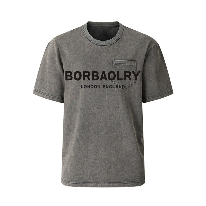 পাইকারি ইউনিসেক্স ওয়াশ ভিনটেজ প্রিন্টিং গ্রীষ্মকালীন টি-শার্ট ভারী ওজন কালো ওভারসাইজ পুরুষদের টি-শার্ট