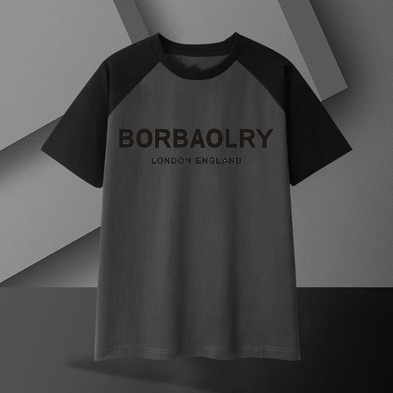 পুরুষদের জন্য হেভি কটন টি-শার্ট ২২০ গ্রাম শ্বাসপ্রশ্বাসযোগ্য ওভারসাইজড শর্ট স্লিভস সলিড প্যাটার্ন ক্যাজুয়াল লং লেন্থ নিটেড ফ্যাব্রিক