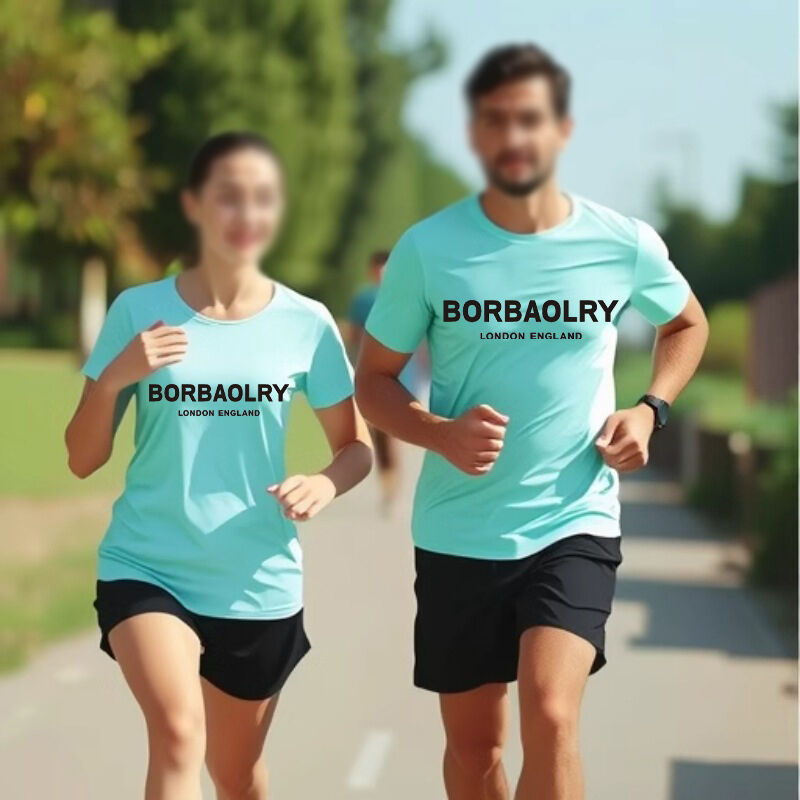 গরম বিক্রয় ব্যক্তিগতকৃত ব্লেইন রাউন্ড নেক টি-শার্ট শুকানোর ফিট টি প্রিন্ট টি-শার্ট লোগো সহ কাস্টমাইজ করুন