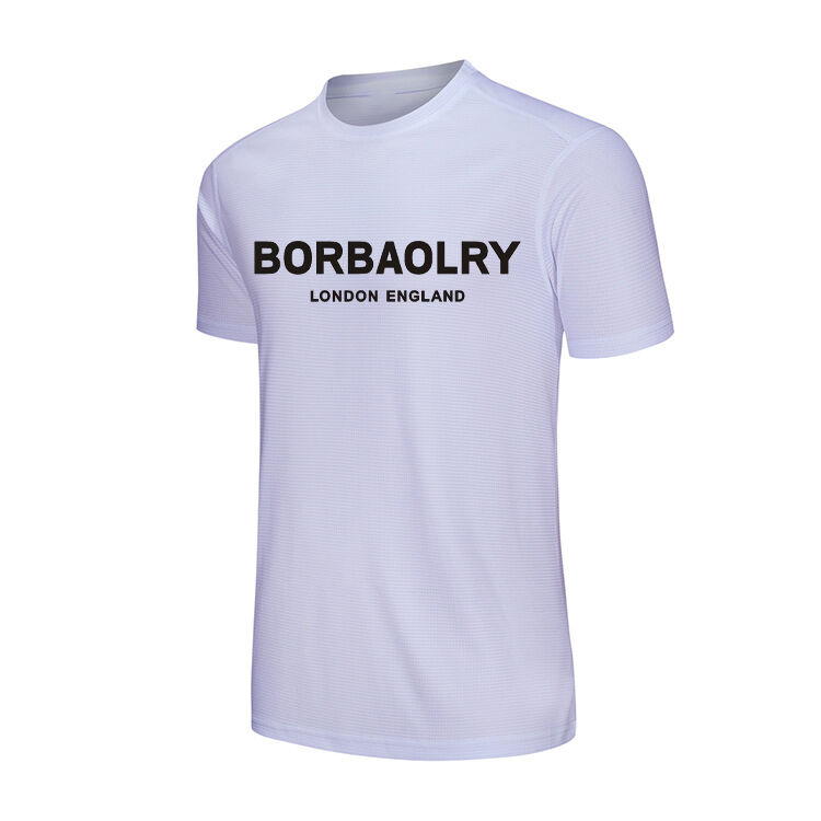 গরম বিক্রয় ব্যক্তিগতকৃত ব্লেইন রাউন্ড নেক টি-শার্ট শুকানোর ফিট টি প্রিন্ট টি-শার্ট লোগো সহ কাস্টমাইজ করুন