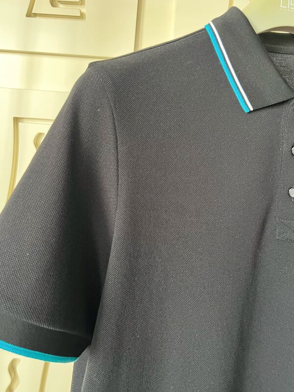 কন্ট্রাস্ট ট্রিম ও টেক্সচার্ড ডিজাইন সহ পুরুষদের পোলো শার্ট ১০০% কটন পিকে উচ্চ মানের টি-শার্ট ফ্যাক্টরি পুরুষদের পোলো টি-শার্ট