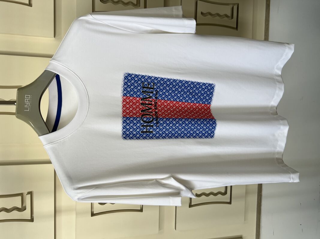 ক্রু নেক এমব্রয়ডারি টি-শার্ট | 3D অক্ষর ও প্যাটার্ন ডিজাইন লাক্সারি রাউন্ড নেক পুরুষদের টি-শার্ট জার্সি প্রস্তুতকারক