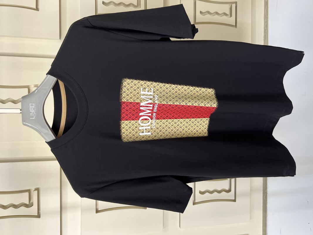 ক্রু নেক এমব্রয়ডারি টি-শার্ট | 3D অক্ষর ও প্যাটার্ন ডিজাইন লাক্সারি রাউন্ড নেক পুরুষদের টি-শার্ট জার্সি প্রস্তুতকারক