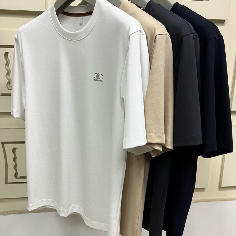 মিনিমালিস্ট প্রিন্টিং শর্ট-ম্যান টি-শার্ট পুরুষদের জন্য, সলিড কালার বেসিক টি-শার্ট পুরুষদের টি-শার্ট