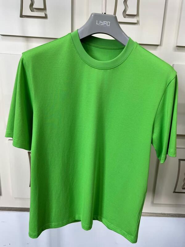 পুরুষদের সোরোনা ফ্যাব্রিক দ্রুত শুকনো স্পোর্টস টি-শার্ট স্বয়ংক্রিয় সূচিকর্ম এবং মুদ্রণ সহ শ্বাস প্রশ্বাসের জিম শার্ট প্লেইন সলিড স্টাইল