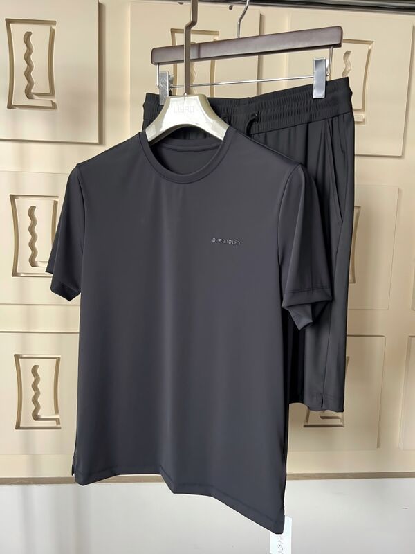 হট সেল পুরুষদের গ্রীষ্মকালীন শ্বাসপ্রশ্বাসযোগ্য সলিড লাইটওয়েট পোলো শর্ট স্লিভ সেট পলিয়েস্টার/কটন ফ্যাব্রিক