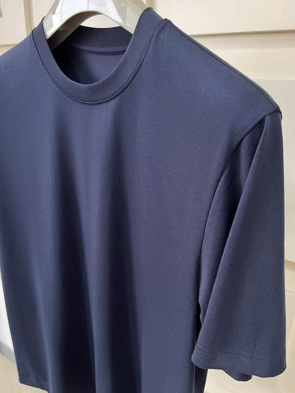 শীর্ষ বিক্রেতা ইইউ আকার 180gsm 100% কাটন নৈমিত্তিক পরিবেশ বান্ধব শ্বাস প্রশ্বাস OEM লোগো কাস্টম সলিড জার্সি পুরুষদের জন্য শর্ট আর্ম টি-শার্ট