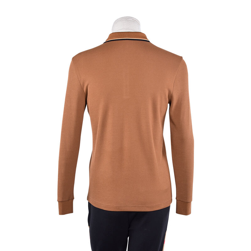 কাস্টম পুরুষদের ফ্যাশন ক্লাসিক ডাইনামিক ডিজাইন ক্যাজুয়াল ল্যাপেল সস্তা স্ট্রিটওয়্যার প্রিন্টেড প্লেইন লং স্লিভ পোলো টি-শার্ট