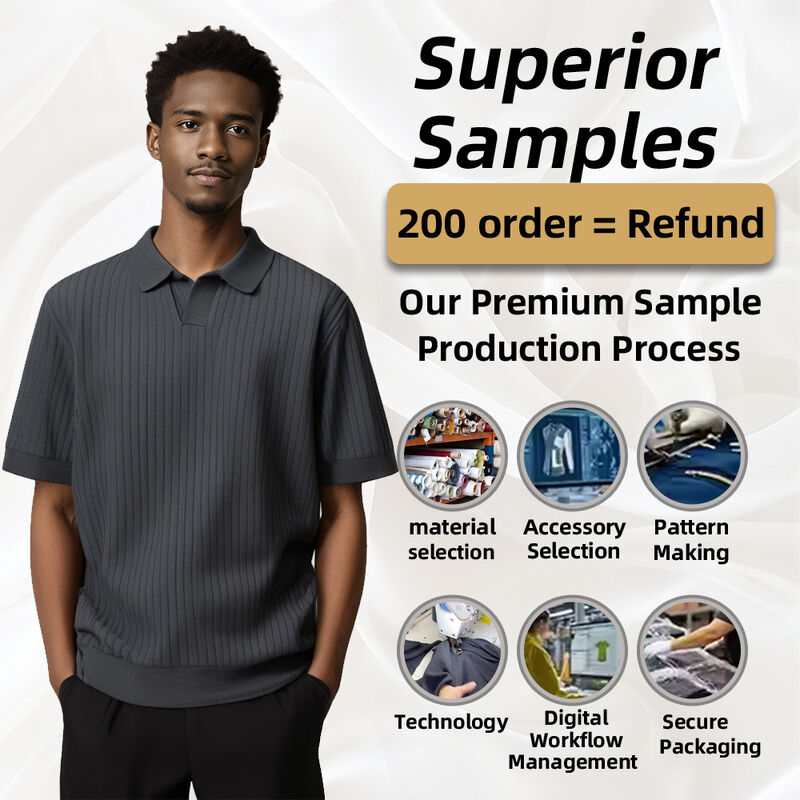 স্বনির্ধারিত পুরুষদের পোলো শার্ট পোশাক ছোট হাতা পুরানো টাকা & নতুন ট্রেন্ড গ্রীষ্মকালীন কটন বুনন সোয়েটার সাধারণ বুনন টি-শার্ট