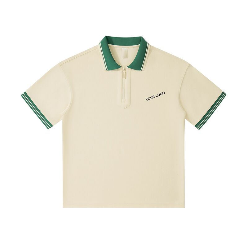 নতুন আগমন গ্রীষ্মকালীন পাইকারি পুরুষদের প্রিন্টেড পোলো শার্ট কটন ১/৪ জিপ গল্ফ পোলো টি-শার্ট স্ট্রিটওয়্যার ওভারসাইজড পুরুষদের পোলো শার্ট