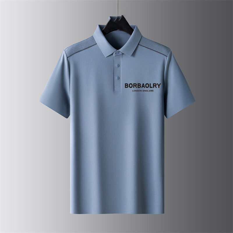 গ্রীষ্মকালীন শর্ট স্লিভস বিজনেস পোলো শার্ট পুরুষদের টি-শার্ট পাতলা ল্যাপেল অর্ধ স্লিভ বিজনেস নৈমিত্তিক ট্রেন্ড