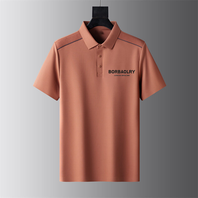 গ্রীষ্মকালীন শর্ট স্লিভস বিজনেস পোলো শার্ট পুরুষদের টি-শার্ট পাতলা ল্যাপেল অর্ধ স্লিভ বিজনেস নৈমিত্তিক ট্রেন্ড
