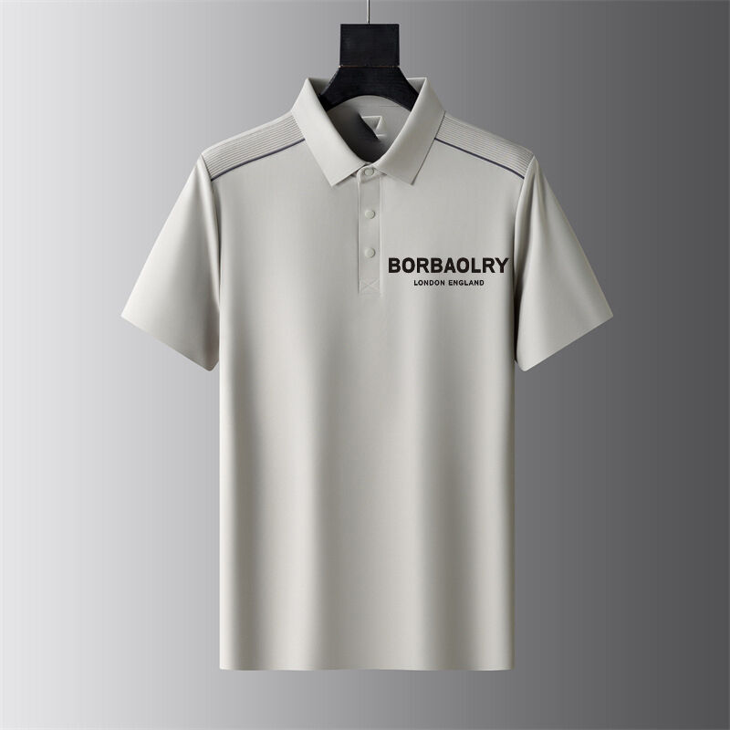 গ্রীষ্মকালীন শর্ট স্লিভস বিজনেস পোলো শার্ট পুরুষদের টি-শার্ট পাতলা ল্যাপেল অর্ধ স্লিভ বিজনেস নৈমিত্তিক ট্রেন্ড